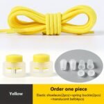1 Pair Of Stretchy Spandex Elastic Shoelaces For Sneakers - No-Tie, Fit, 100Cm Long, Durable & Comfortable, Ideal For Sports Shoes With Pink Accents - Image 17