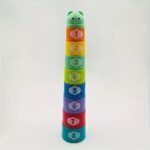Random Colors Children'S Educational Stacking Cups, Rainbow Tower Children'S Toys, Children'S Ring Stacking Cups, Beach Toys, Festival Gifts, Birthday Gifts - Image 10