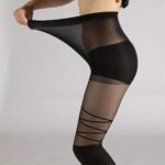 Criss Cross Pattern Pantyhose, High Waist Slim Footed Pantyhose, Women'S Stockings & Hosiery - Image 6