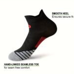 Acefine 6Pairs Men'S Compression Athletic Socks, Casual Ear Lifting Running Socks, Mesh Breathable Moisture Wicking Sweat Wicking Sports Socks - Image 4