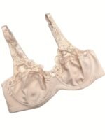 Plus Size Sexy Bra, Women'S Plus Contrast Lace Underwire Full Cover Mini Bow Light Bra