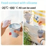 1Pc 180/270/320Ml Portable Outdoor Camping And Travel Folding Water Cup, Food-Grade Silicone Compression Cup For Brushing Teeth, Travel Folding Water Cup - Image 6