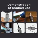 1Pc Electric Tool Slot Electric Screwdriver With 1Pc Butterfly Bolt Socket Wrench, 6.35Mm Hex Socket Conversion Nut - Image 6