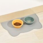 Non-Slip Waterproof Cat & Dog Food Mat With Raised Edges - Spill-Proof Pet Feeding Tray, Easy To Clean Spill Catcher For Floors,, - Compatible With Bowls, Ideal For Wet/Dry Food - Scratch-Resistant Floor Protector For Cats & Dogs, Petsafe Material, Multipet Households - Image 3