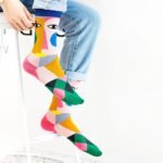 Single/Double Pack Trendy Graffiti Mid-Calf Socks - Image 2