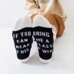 1 Pair Men'S Creative Letter Printed Crew Socks, Breathable Soft Athletic Sport Socks - Image 8