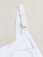 Plus Size Bow Front Solid No Padded Bra, Women'S Plus Full Coverage Slight Stretch Elegant Bralette - Image 8