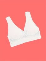 Women'S Seamless Wireless Push-Up Bra With Removable Pads - Medium Support Comfort Bralette Vest, Breathable Mesh & Cut-Out Details, No Underwire For Casual Attire, Strapless Push Up Bra, Sports Bralette, Versatile Fashion, Soft Fabric Construction - Image 9