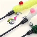 Interactive Cat Teaser Toy - Soft Plush Strip With Teasing Stick For Kitten Play - Pet Supplies For Fun And Exercise - Image 8