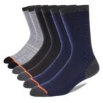 6Pairs Men'S Thick Warm Winter Socks Plain Color Sweat Absorbant Crew Socks - Image 4