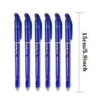 36Pcs Set Of Erasable Gel Pens 0.5Mm Blue With Replaceable Cores, Magic Erasable Gel Pens With Full Needle Tube Tips, Hot Erasable Office Student Stationery - Image 2