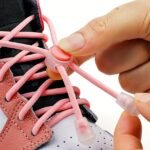 1 Pair Of Stretchy Spandex Elastic Shoelaces For Sneakers - No-Tie, Fit, 100Cm Long, Durable & Comfortable, Ideal For Sports Shoes With Pink Accents