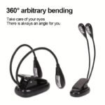 Music Stand Lamp, Clip-On Led Book Light With Usb And Aaa Battery Power, 4 Brightness Levels For Bed Reading - Ideal Choice For Readers, Pianists & Traveling - Image 4