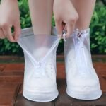 1Pc Zippered Pvc Rain Shoe Covers - Lightweight, Slip-Resistant & Durable Waterproof Footwear Protectors, Easy To Clean, For Outdoor Travel, Waterproof Shoes - Image 6