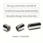 1Pair No Tie Elastic Shoelaces, Adjustable Elastic Shoe Laces, Tieless Laces With Metal Buckles For King'S Day - Image 2