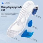 1 Pair Shock Absorbing Breathable Cushion Insoles - Eva Material, Comfortable & Durable For Men & Women, Fits All Shoes, Casual & Formal Wear, Casual Footwear, Ergonomic Design, Lightweight Insoles - Image 6
