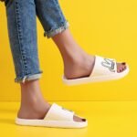 Women'S Flat Cartoon House Slippers, Solid Color Quick Drying Non-Slip Slides, Open Toe Bathroom Shoes - Image 12