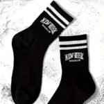 One Pair Of Women'S Striped Trendy Mid-Calf Socks Suitable For Sports, Casual Comfortable Breathable Long Socks - Image 11