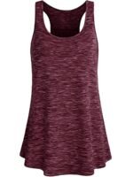 Plus Size Solid Wide Strap Tank Tops, Women'S Plus Slight Stretch Round Neck Basic Tank Tops - Image 2