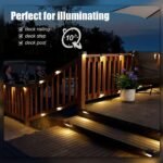 4/6/8-Pack Solar-Powered Led Step Lights Outdoor, Ip65, Auto On/Off Sensor, Solar Panel Charging, Warm White Led Bulbs, For Garden, Patio, Pathway, Wedding, Pathway Lighting - Energy-Efficient Landscape Lighting, Solar Powered Outdoor Lights, Garden Decor, Contemporary Design, Durable Construction, Sensoractivated Light, Event Planners - Image 14