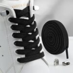 1 Pair 100 Cm/39.37 Inch Lace-Free Elastic Laces, Including 4 Snaps, Comfort Adjustable Loafers Elastic Laces For Adults, The Elderly, Can Be Used For Sports Shoes, Casual Shoes And Other Shoes