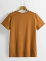 Always Weird Print T-Shirt, Short Sleeve Crew Neck Casual Top For Summer & Spring, Women'S Clothing - Image 8