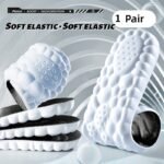 1 Pair Super Soft Tpu Sports Insoles - Shock-Absorbing Basketball Arch Support Insoles With Textured Grip For Enhanced Comfort & Support, Grey, Sports Insoles, Arch Support, Textured Grip Insoles - Image 2