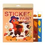1Pc Halloween Christmas Thanksgiving Decor Stickers Book Crafts, Stickers Paint Books For Birthday Party Favor Gift, Road Plane Travel Toy Activity Books - Image 3