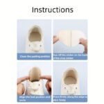 4Pcs Heel Wear-Resistant Hole Lining Repair Subsidy, Self-Adhesive Microfiber Sneaker Heel Repair Shoe Stickers, Drop-Resistant Self-Adhesive Heel Stickers, High Heel Lining Wear-Resistant Anti-Scratch Stickers - Image 14