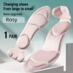 7 In 1 Women'S High-Heel Shoes Insoles, Anti-Slip Cutable Insole, Comfortable And Breathable Foot Care Massage Shoe Pads - Image 7