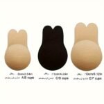 Silicone Invisible Breast Stickers, Breathable Rabbit Ear Bra Cups, Wireless Adhesive Bra Accessories In Various Colors And Models, Hand Washable Or Dry Clean, No Print Design, Comfortable Undergarment, Playful Underwear, Flexible Underwear - Image 2