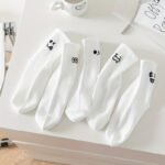 5-Pack Women'S Cute Expression Crewsocks - Funny Faces (Joyful, Dollar Signs, Surprise) - Everyday & Themed Outfits - Soft Everyday Casual Socks - Gift Idea For S & Women - Image 3