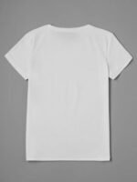 Graphic Print Crew Neck T-Shirt, Casual Short Sleeve Top For Spring & Summer, Women'S Clothing - Image 4