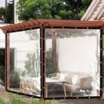 1Pc, Transparent Anti-Seepage Tarpaulin, Transparent Tarpaulin, Rain Shelter, Sunshade, Winter Plant Cover, Greenhouse Film Tarpaulin, Anti-Seepage Tarpaulin, Transparent Plastic Tarpaulin, Dust-Proof, Rainproof, Uv Resistant Garden Cover - Image 17