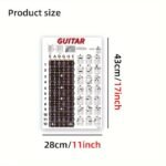 Guitar & String And Fretboard Note Chart - Easy Poster For Beginners, Chord And Note Stickers - Image 2