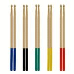 5A Maple Wood Tip Drumsticks With Non-Slip Rubber Handle: Perfect For Beginners - 5 Colors Available! - Image 10