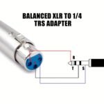 1Pc Jyft 1/4 Trs Male To Xlr Female Adapter, Cat5E Ethernet Cable Compatible, Round Stereo Audio Connector, No Battery Required - Image 3