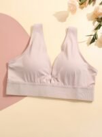 Seamless Plunge Bra, Comfy & Breathable Deep V Wireless Bra, Women'S Lingerie & Underwear - Image 8
