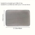 Double Layer Cat Litter Trapping Mat, Non-Slip Waterproof Cat Cleaning Mat For Pet Toilet Kennel Litter Box - Image 7