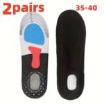 2 Pairs Of Shock-Absorbing Insoles For Foot Support, Shock-Absorbing Wear-Resistant, Breathable And Non-Slip, Without Battery - Image 3