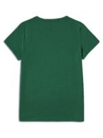 Women'S Casual Los Angeles Alphabet Print T-Shirt, Short Sleeve Crew Neck, Summer Knit Polyester Top With 5% Elastane, Regular Length - Black - Image 9