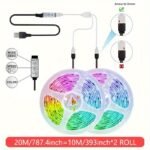 3.28-100Feet/1/30M, 1 Set Of Rgb 5050 Led With Lights, 3-Key Remote Control 5V Usb Led With Flexible Strip Diode Strip, Used For Tv Backlight Room Decoration, Night Light - Image 5