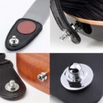 2Pcs Premium Alloy Guitar Strap Locks With Easy Quick Release Buttons - Golden & Black, Secure & Stylish For Acoustic, Electric Guitars & Basses - Ideal Gift For Musicians On Birthdays, Easter, President'S Day, Guitar Accessories Strap - Image 4