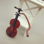 1Pc Miniature Violin Mini Violin Props For Mini Musical Instrument Dollhouse Model Home Decoration Eid Al-Adha Mubarak - Image 5