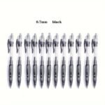 12Pcs Retractable Gel Pen Set Fine Tip, Black Ink, Including 5 Pens And 5 Refills, Perfect For Office, School And Home Use - Image 4