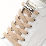 1Pair Women'S Polyester Laces Sneaker Accessories, White No Laces With Buckles - Image 8