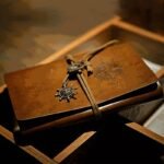 Vintage Pirate-Themed Spiral Ring Binder Journal - Faux Leather Cover With Compass & Steering Wheel Design, Nautical Travel Diary With Lanyard Closure - Image 8