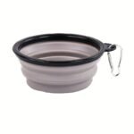 Portable Foldable Pet Bowl With Black Frame, 350Ml Tpr Dog Food Dish For Outdoors - Image 20
