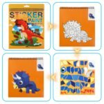 1Pc Halloween Christmas Thanksgiving Decor Stickers Book Crafts, Stickers Paint Books For Birthday Party Favor Gift, Road Plane Travel Toy Activity Books - Image 14