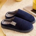 Cozy Women'S Indoor Slippers - Soft Fabric Lining, Ribbed Texture, Eva Sole, Easy Slip-On, All-Season Comfort In Yellow, Pink, Green, Beige & Blue, House Slippers - Image 9